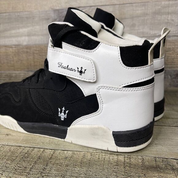 Fashion Black & White Sneakers Mens Size 45 Kuxie - Picture 6 of 13